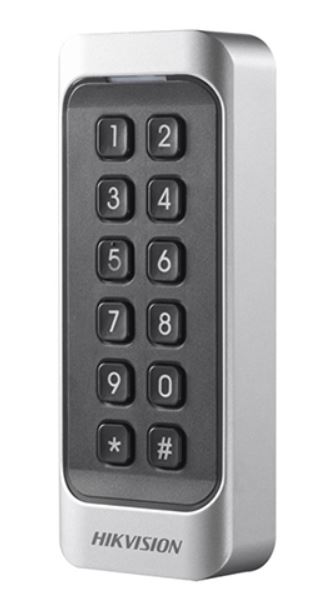 125kHz, WG26/34, RS-485 OSDP, HIKVISION DS-K1107AEK kártyaolvasó billentyűzettel